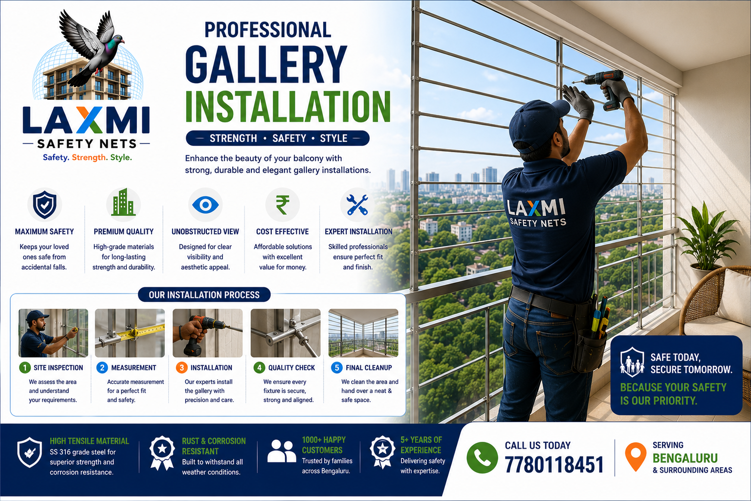 Safety Net Installation Gallery Bengaluru
